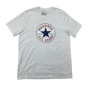 Wakanda All Stars T Shirt Men XL Extra Large White Cotton Crew Neck Short Sleeve